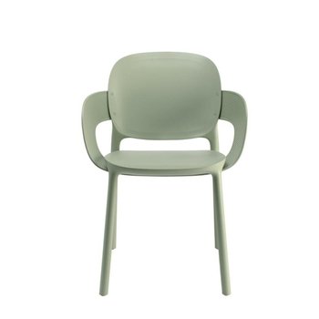 Krzesło Hug z podłokietnikami sage green - SCAB Design