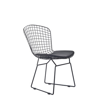 Krzesło Industrial Metalowy Czarny 58X54X80 Cm Homla - Homla