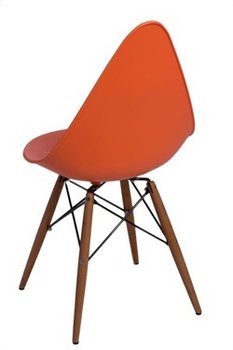 Krzesło INTENSI Rush DSW Dark, pomarańczowe, 46x51x90 cm - Intesi