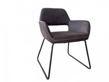 Krzesło INTERIOR Django, szare, 79x55x55 cm - INTERIOR
