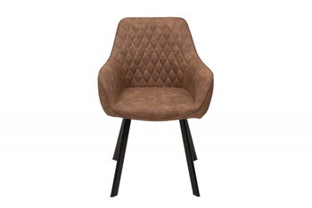 Krzesło INTERIOR Napoli, brązowe, 84x59x46 cm - INTERIOR