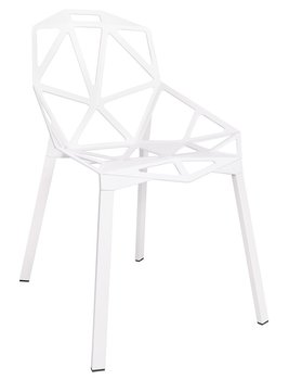 Krzesło KING HOME Louis, białe, 54x55x94 cm, 4 szt. - King Home