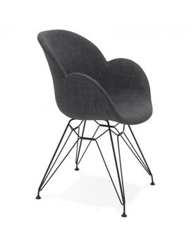 Krzesło KOKOON DESIGN Capri, jasnoszaro-czarne, 81x53x45 cm - Kokoon Design