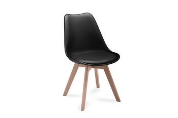 Krzesło KONSIMO Beso, czarne, 48x83x52 cm - Konsimo