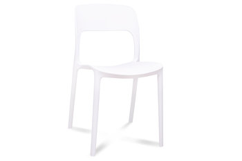 Krzesło KONSIMO Malte, białe, 49x82x47,5 cm  - Konsimo