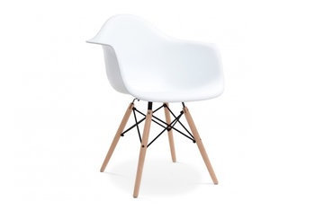 Krzesło KONSIMO Nerea, białe, 61x81x62 cm - Konsimo
