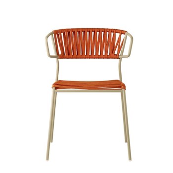 Krzesło Lisa Filo Arm szaro-pomarańczowe - SCAB Design