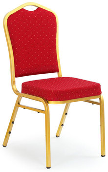 Krzesło luksusowe PROFEOS Abrax, czerwone, 48x45x93 cm - Profeos
