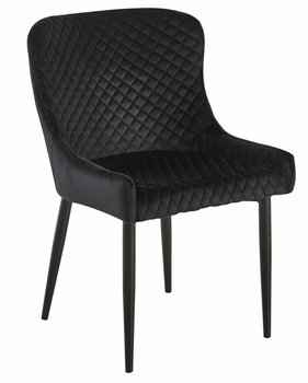 Krzesło Luna velvet czarne - Intesi