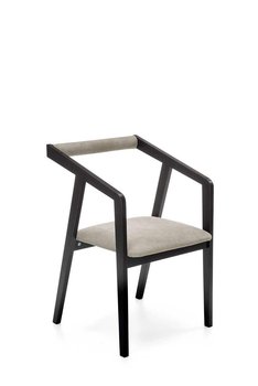 Krzesło Luza dąb czarne/szare - Intesi