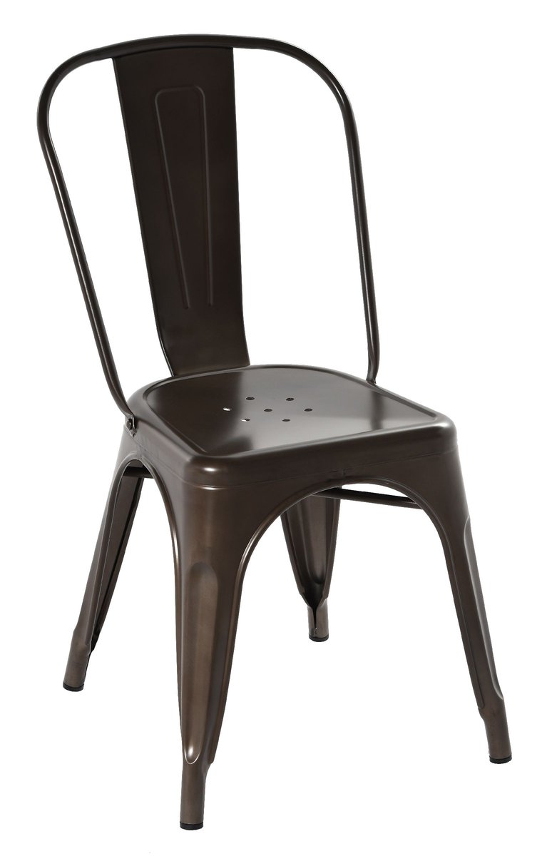 Zdjęcia - Krzesło LOFT  Metalowe Nowoczesne Brązowe 