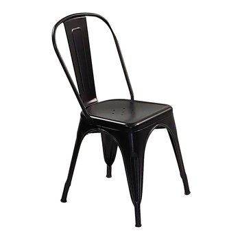 Krzesło metalowe Paris czarne - BMDesign