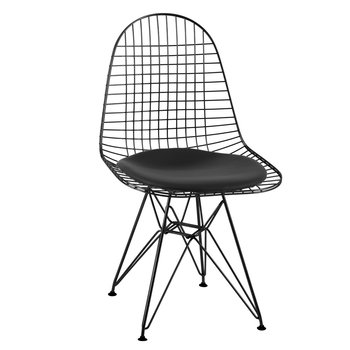 Krzesło MIA HOME Nest, czarne, 52x60x80 cm - MIA home