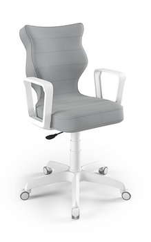 Krzesło młodzieżowe, Entelo, Norm biały, Velvet 03, rozmiar 6 (wzrost 159-188 cm) - ENTELO