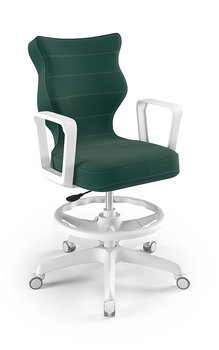 Krzesło młodzieżowe, Entelo, Norm biały, Velvet 05, rozmiar 6 WK+P (wzrost 159-188 cm) - ENTELO