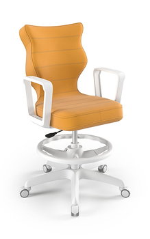 Krzesło młodzieżowe, Entelo, Norm biały, Velvet 35, rozmiar 6 WK+P (wzrost 159-188 cm) - ENTELO