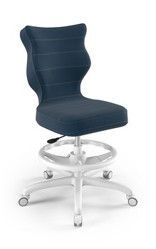 Krzesło młodzieżowe, Entelo, Petit biały, Velvet 24, rozmiar 5 WK+P - ENTELO