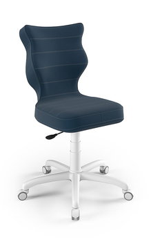 Krzesło młodzieżowe, Entelo, Petit biały, Velvet 24, rozmiar 6 (wzrost 159-188 cm) - ENTELO