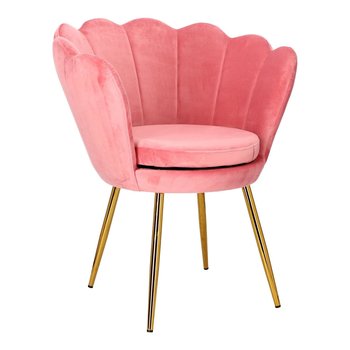 Krzesło muszelka Florencja VIC różowy jasny - Intesi