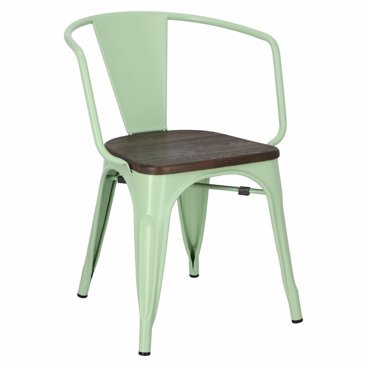 Zdjęcia - Krzesło D2 Design  Niort Arms Wood Zielone Sosna Szczotkowana 
