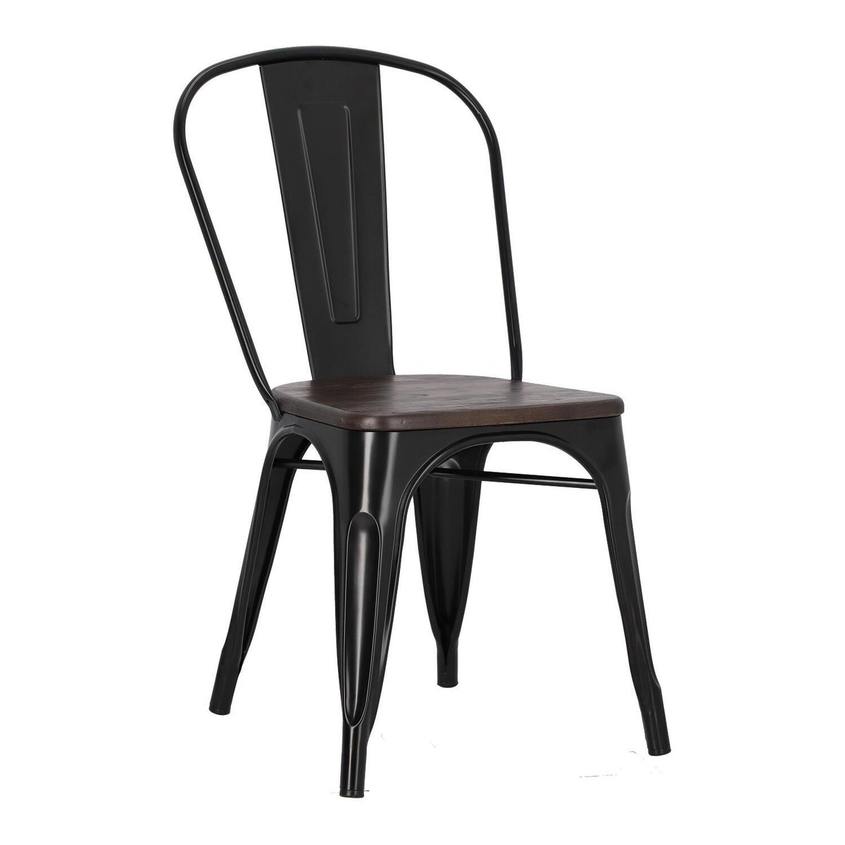 Zdjęcia - Krzesło D2 Design  Niort Wood Czarne Sosna Szczot. 