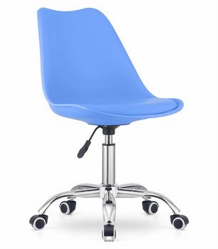 Krzesło obrotowe ALBA - niebieskie - Leobert