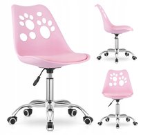 Krzesło Obrotowe Do Biurka Biurkowe Różowe Dla Dziecka Jack Mufart