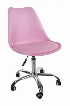 Krzesło obrotowe MUFART FEMA, różowy, 91,5x48x43 cm - MUFART