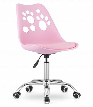 Krzesło obrotowe PRINT - róż - Leobert