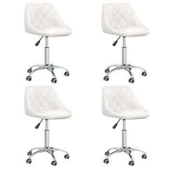 Krzesło obrotowe stołowe białe 46x44x(67,5-79)cm - Zakito Europe