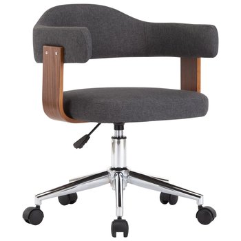Krzesło obrotowe szare 49,5x51,5 cm ergonomiczne - Zakito Home