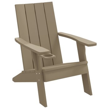 Krzesło ogrodowe Adirondack, jasnobrązowe, 75x88,5 - vidaXL