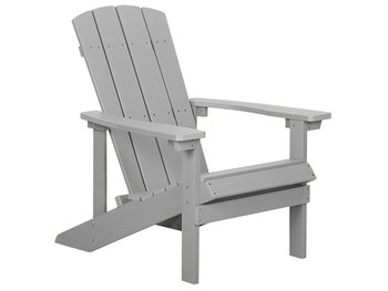 Krzesło ogrodowe BELIANI Adirondack, 88x75x85 cm, jasnoszary - Beliani
