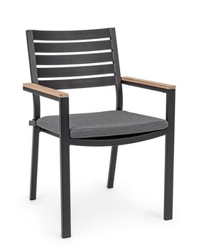 Krzesło Ogrodowe Belmar Yk13 Czarne Aluminium Homms - homms