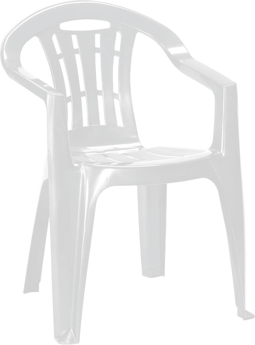 Krzesło ogrodowe CURVER Mallorca, białe, 56x58x79 cm