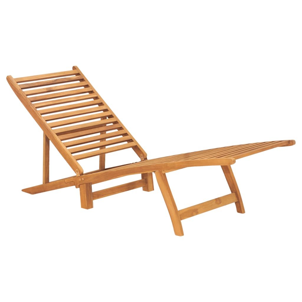 Фото - Садові меблі Krzesło ogrodowe drewniane, 55x161x69 cm, tekowe / AAALOE