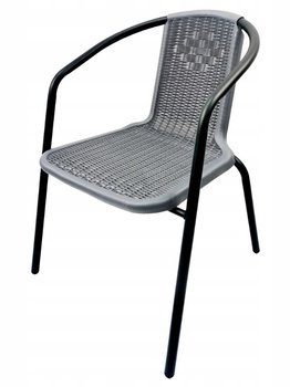Krzesło ogrodowe Kontrast tworzywo sztuczne szary - Kontrast