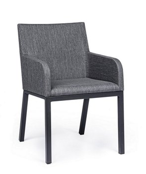 Krzesło Ogrodowe Owen Jx55 - Antracytowe Tkanina Textiline Oraz Olefinowa Homms - homms