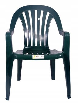 Krzesło ogrodowe plastikowe zielone Rubin - OŁER