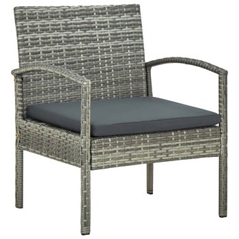 Krzesło ogrodowe rattanowe 58x58x72cm, szare / AAALOE - Inny producent