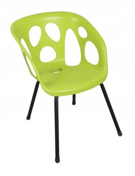 Krzesło ogrodowe tarasowe zielone Ghost - OŁER