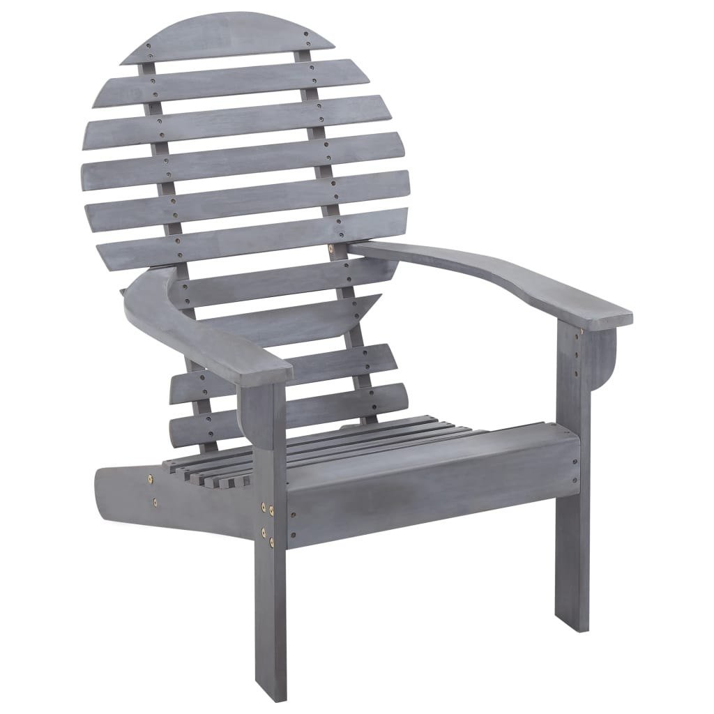 Krzesło ogrodowe VIDAXL Adirondack, szare, 69x96x89 cm