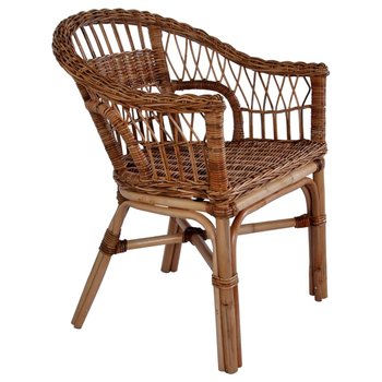 Krzesło ogrodowe vidaXL, brązowe, 55x59x81 cm - vidaXL