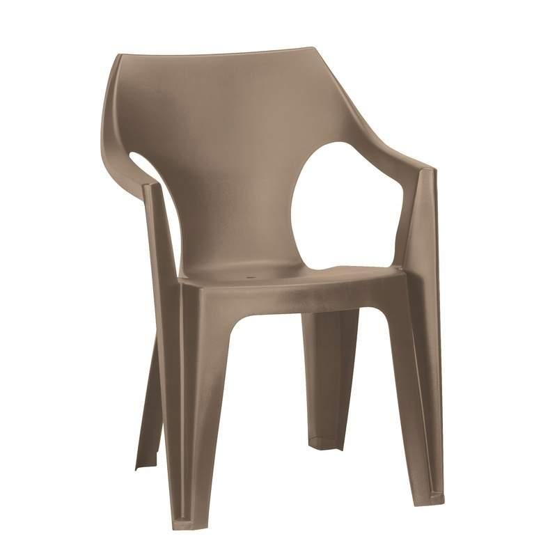 Krzesło plastikowe Dante Low back, cappuccino, 57x57x79 cm