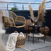 Krzesło Plecione Ogrodowe Rattan Jardin Homla