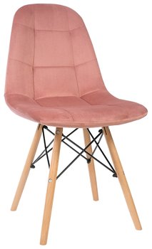 Krzesło Ragnar Różowe Welur - Szchara