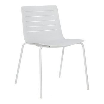 Krzesło Skin 4 białe podstawa biała z tworzywa - Resol