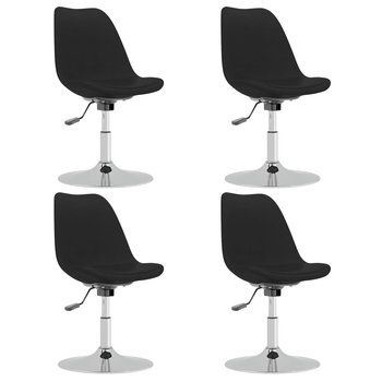 Krzesło stołowe czarne 49x45x81-93 cm - Zakito Europe