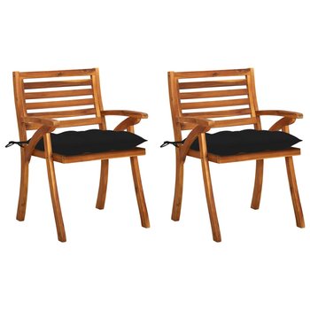 Krzesło stołowe z poduszkami, drewno akacjowe, cza - Zakito