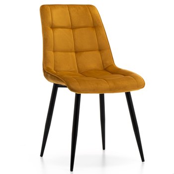 Krzesło Tapicerowane Chic Curry Velvet Aksamit Do Salonu Jadalni - Home-Design24